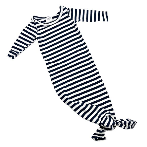 Purl Lamb Striped Knot Gown - Picture 1 of 8